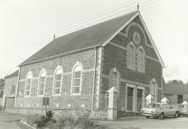 Black and white photograph of Llangwm Methodist Chapel